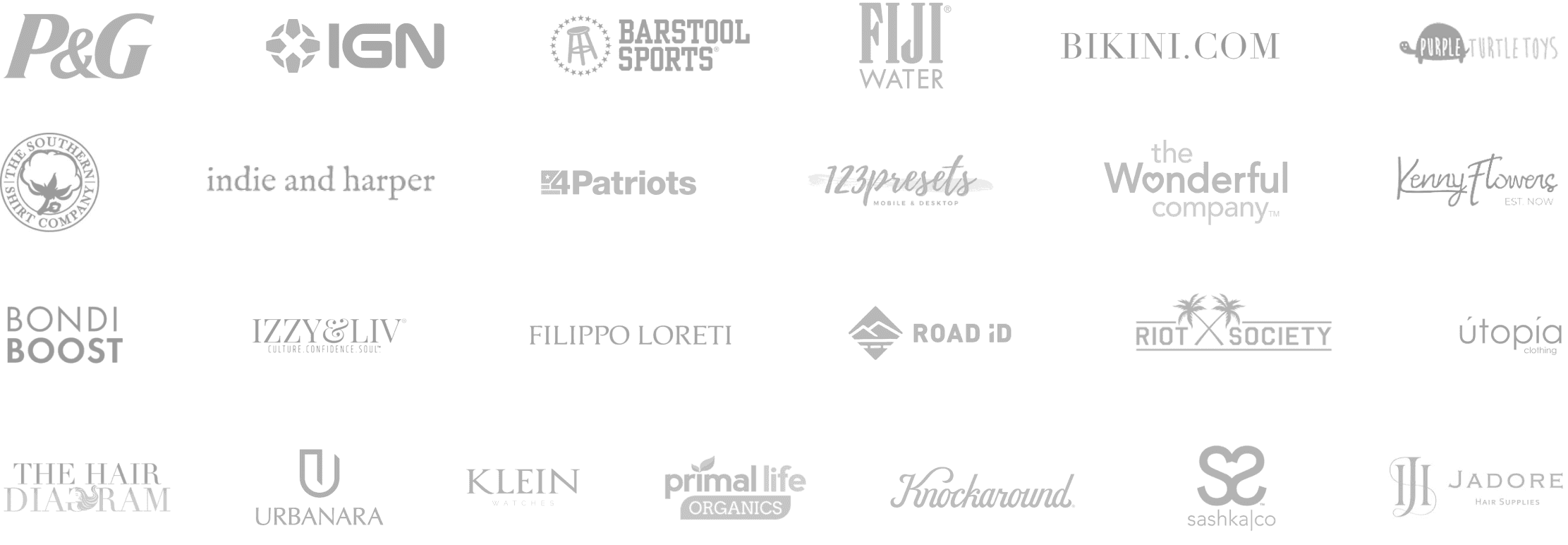 Top brand logos using Fera