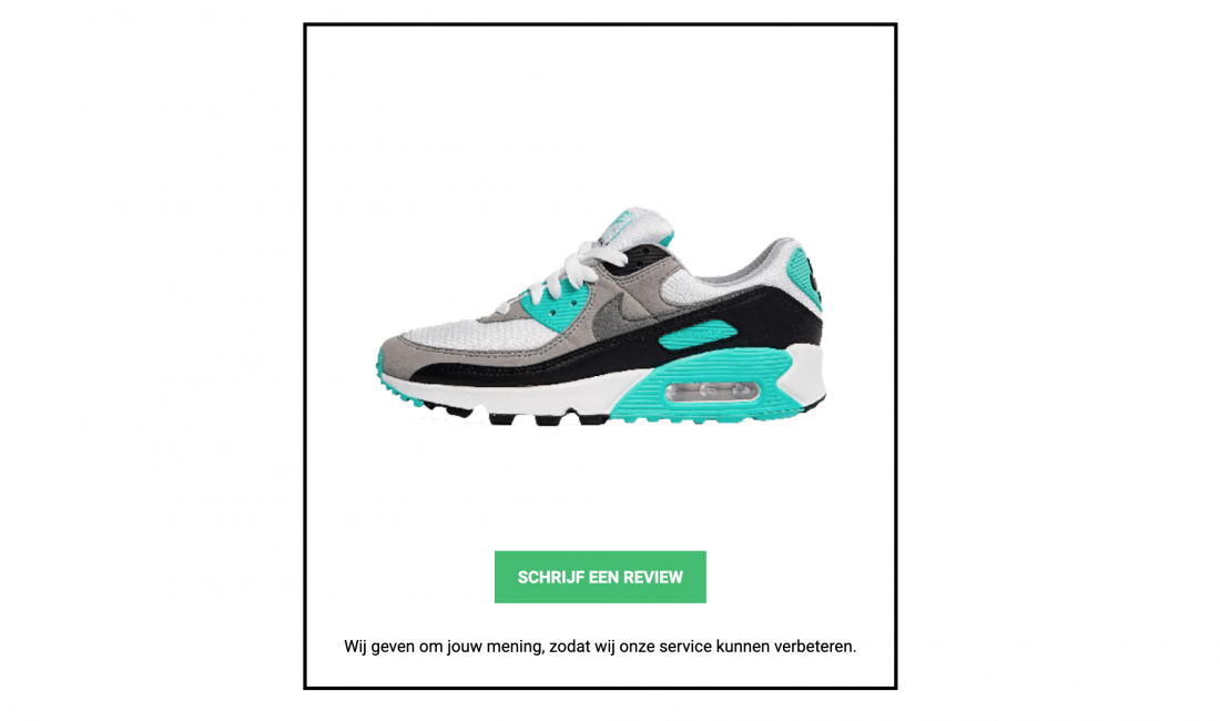 Product Photo Review Email Marketing Sneaker 1100x650