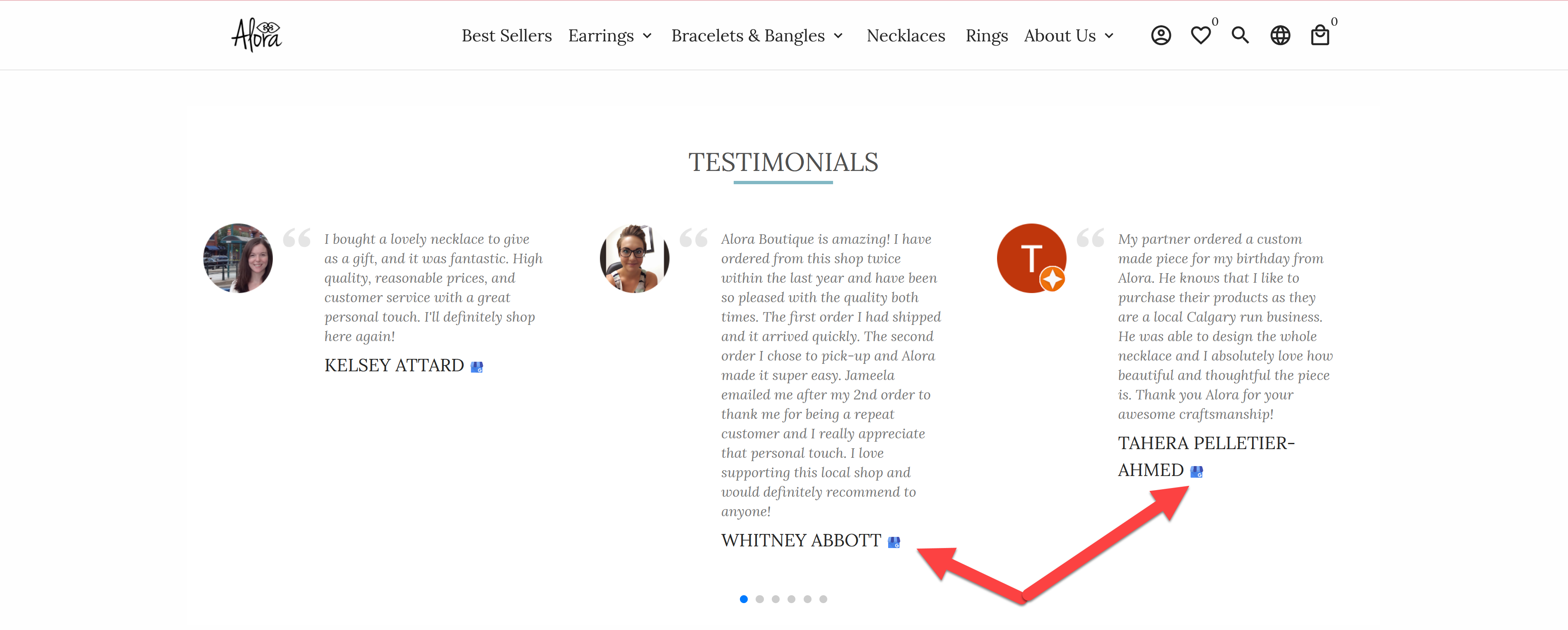 show add google reviews on shopify example