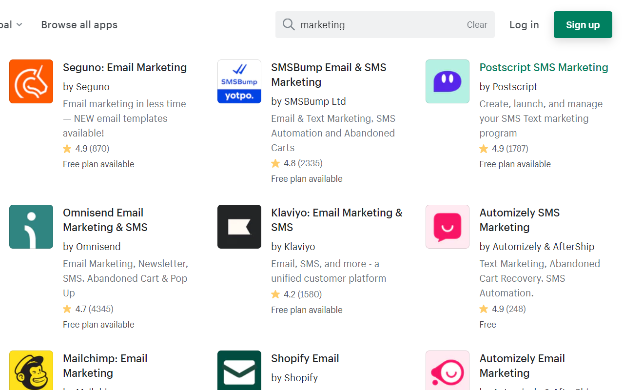 Shopify Marketing Apps