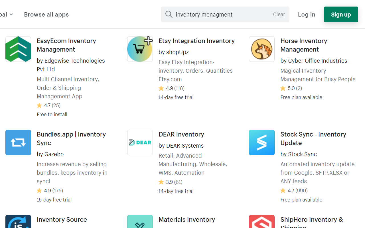 Inventory Management Apps