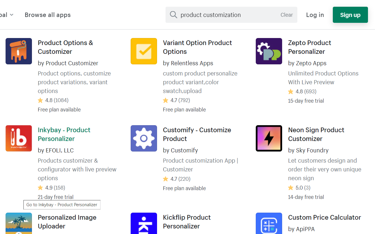 Product Customization Apps