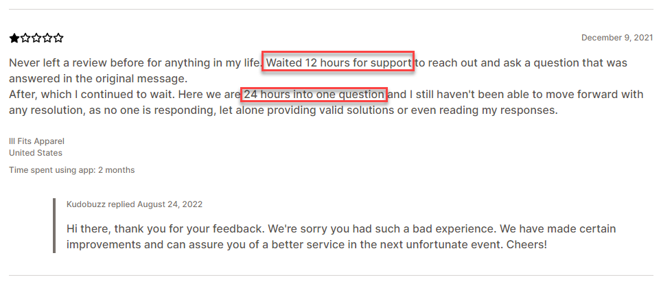 slow customer response