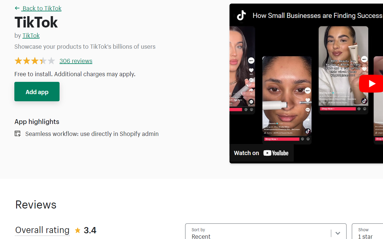 TikTok Star Rating on Shopify