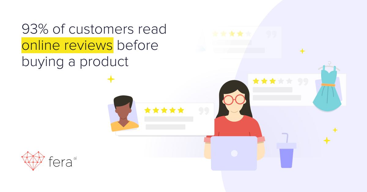 93% of customers read reviews fera