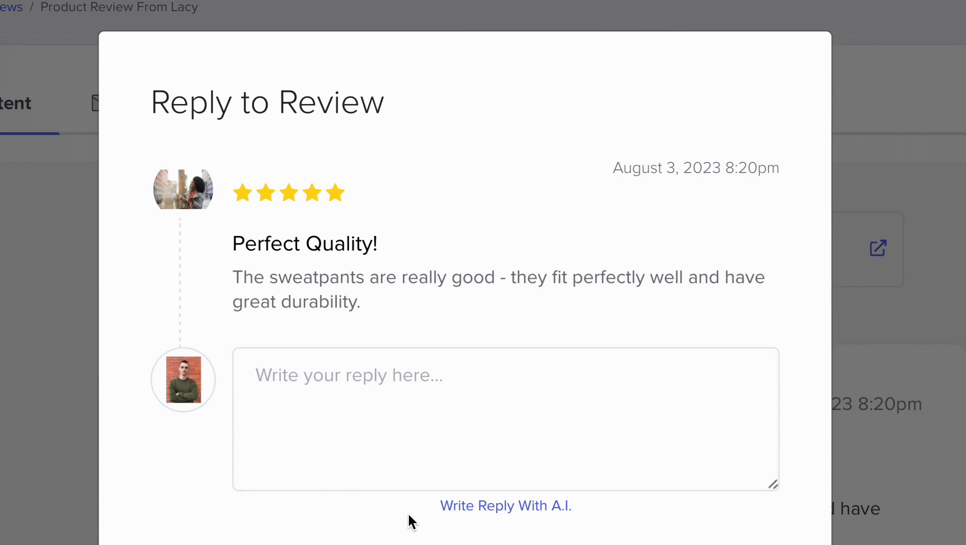 Let A.I. Write Your Review Replies