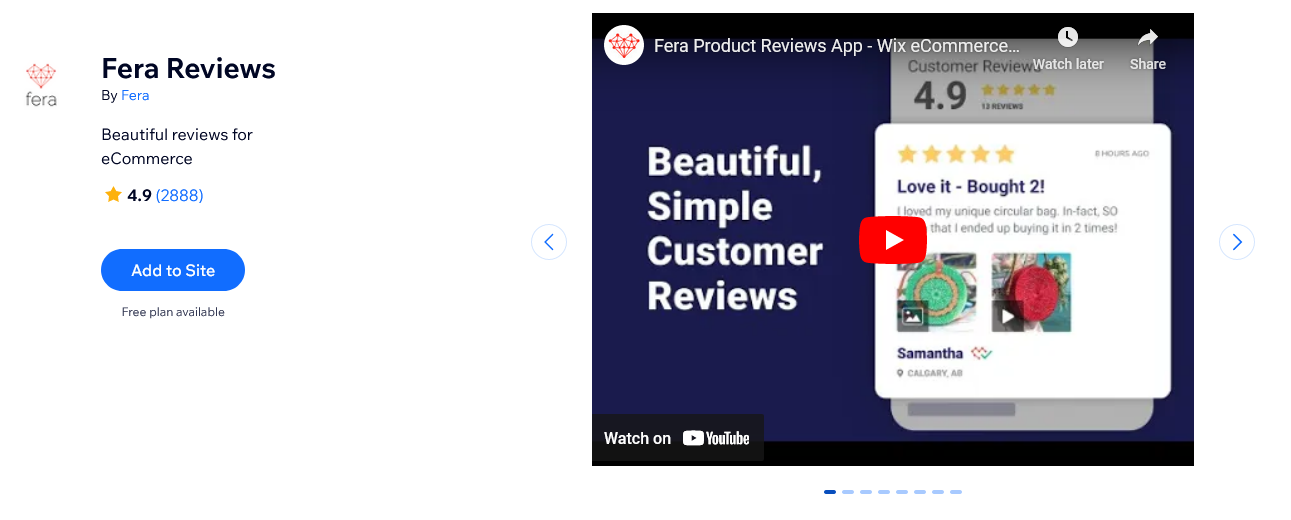 best review app wix - fera