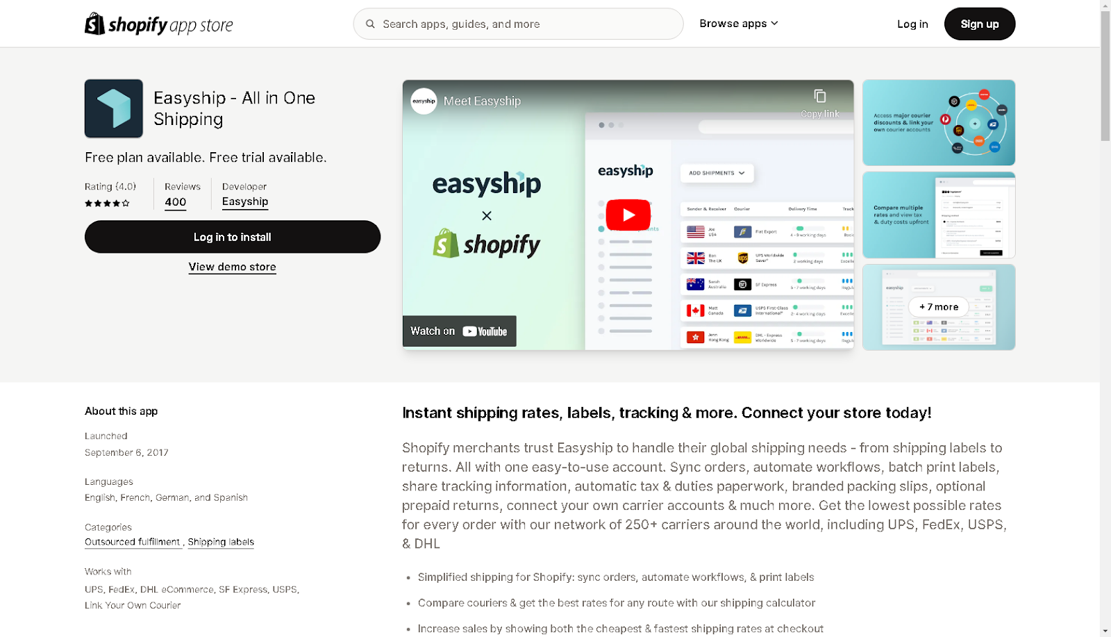 shopify shipping apps