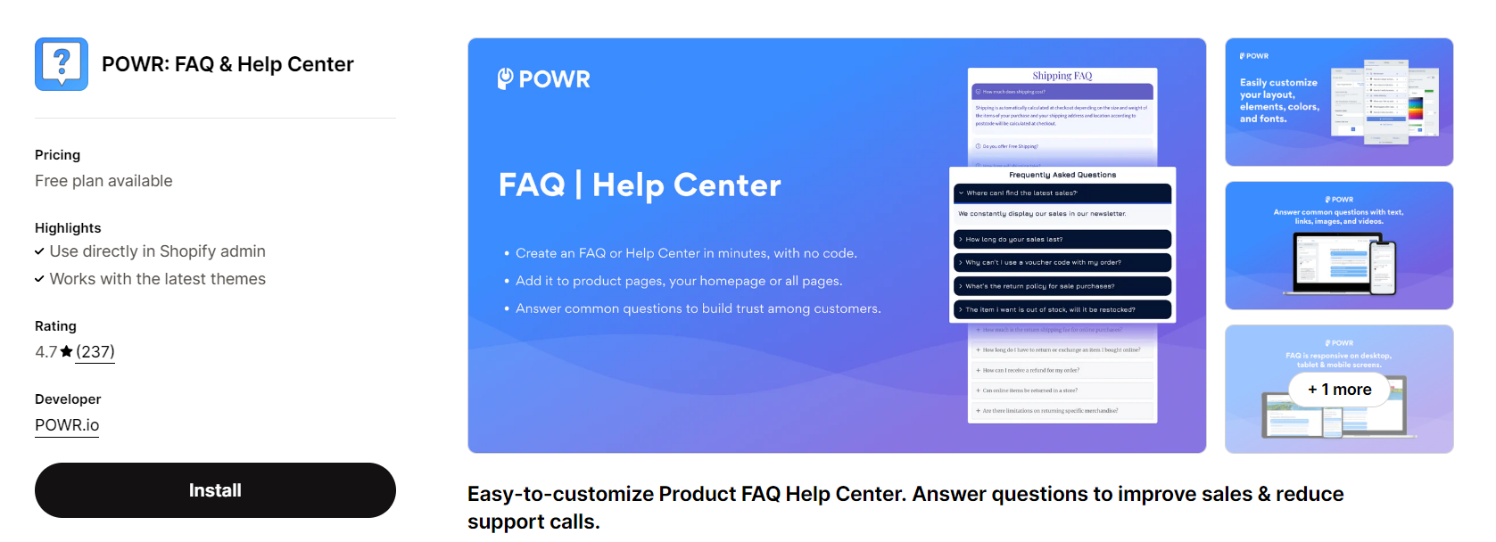 POWR.io FAQ Page & Help Center