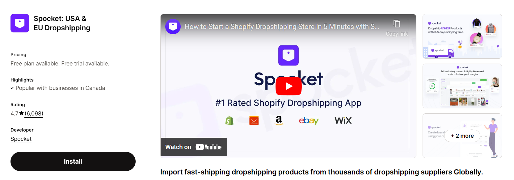 Spocket: USA & EU Dropshipping