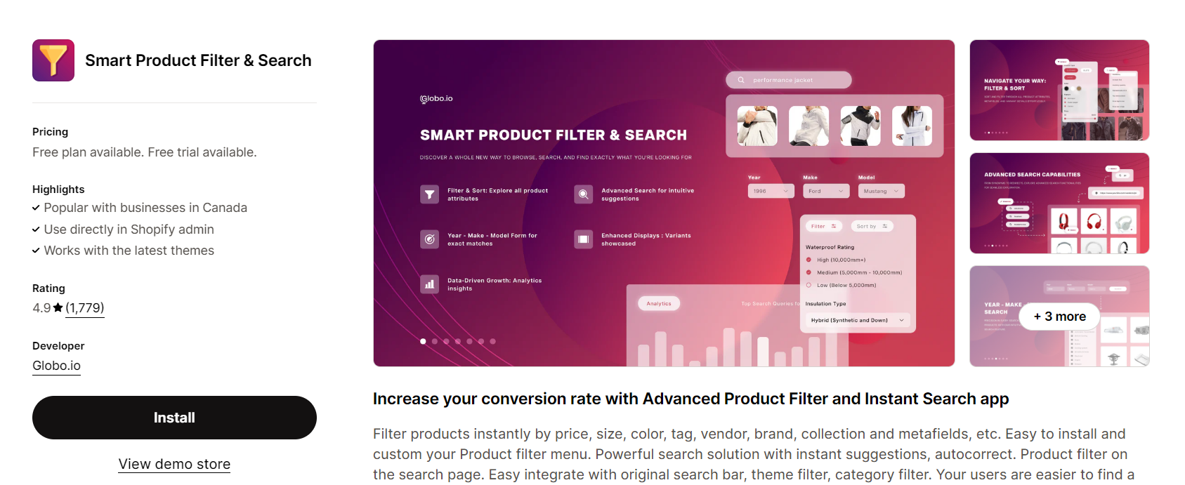 Smart Product Filter & Search