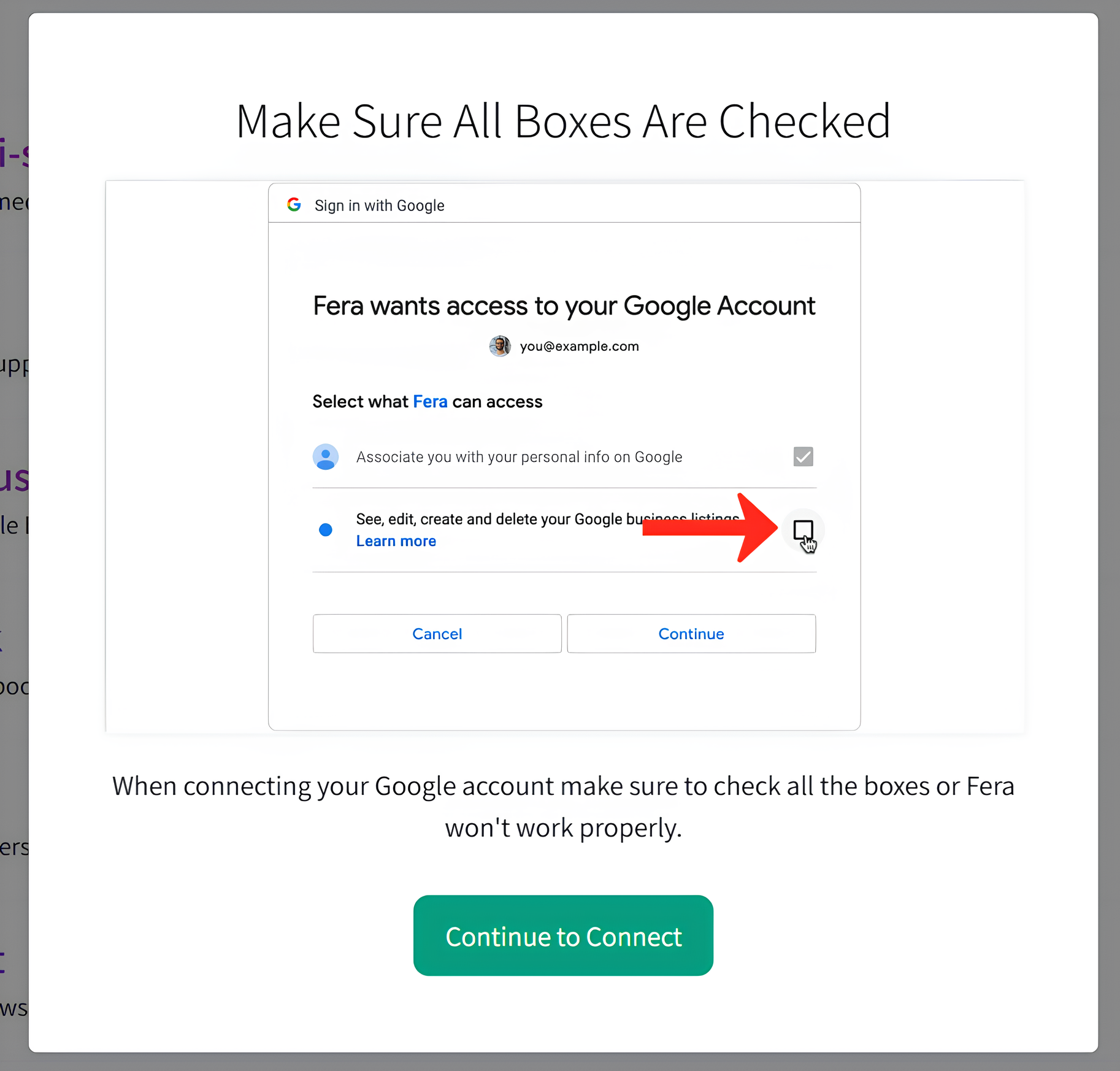 Connect Your Google Account