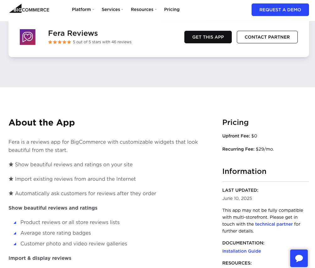 fera bigcommerce