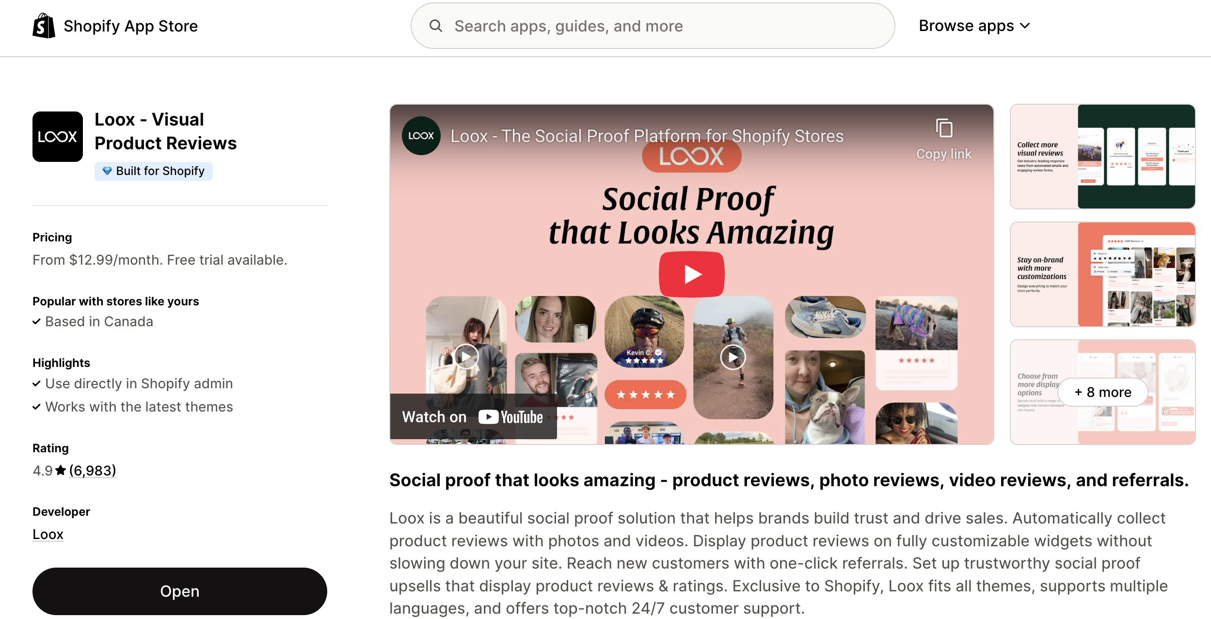Loox Product Reviews App