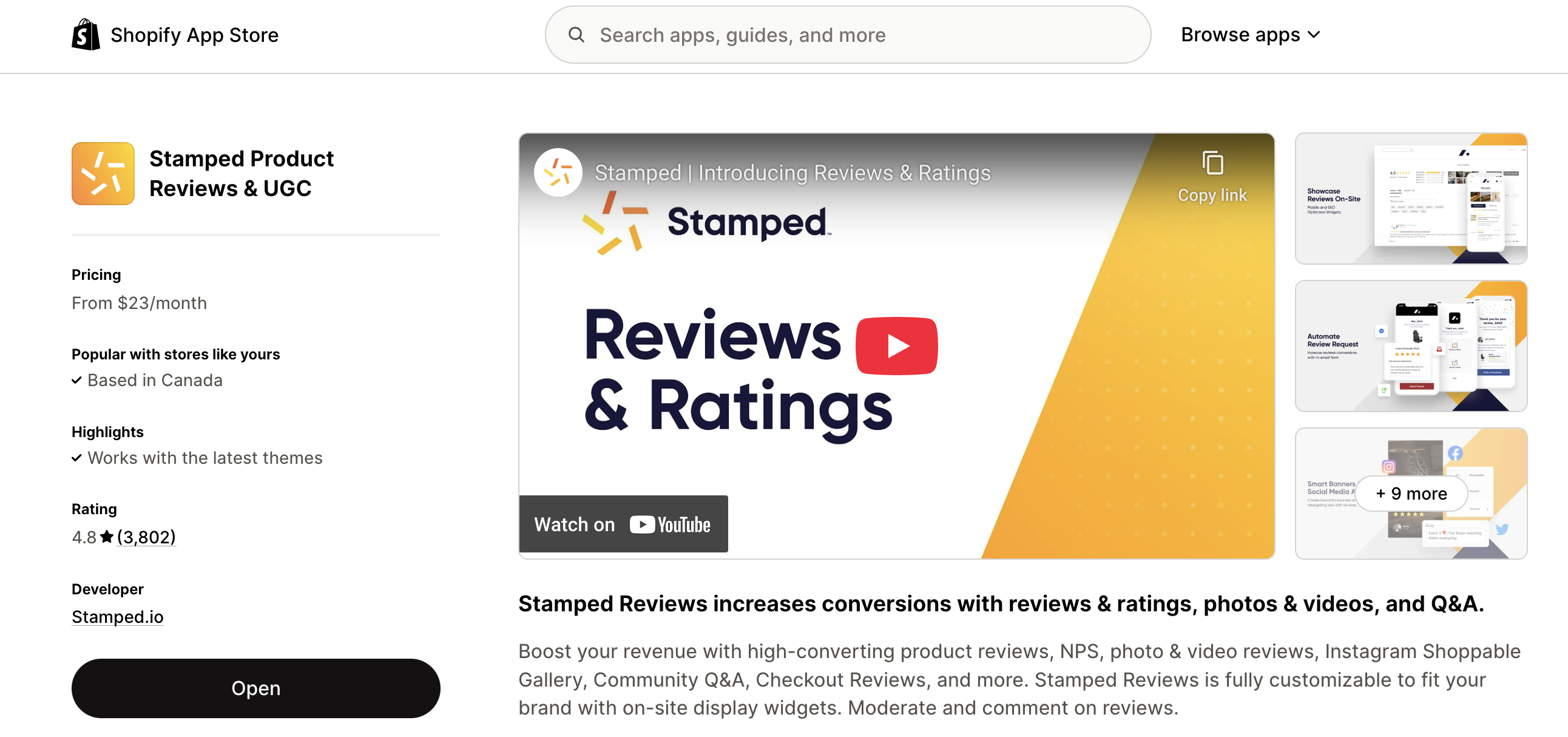 Stamped Product Reviews