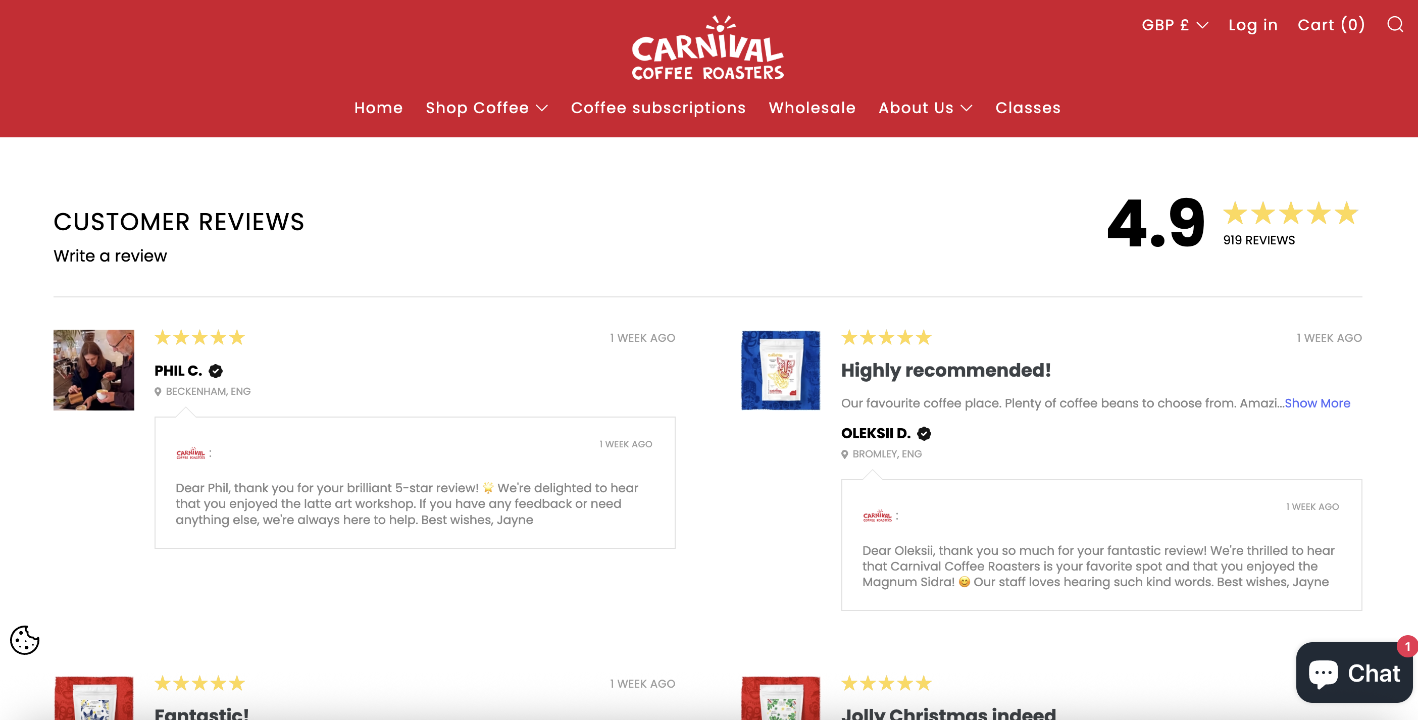 Carnival Coffee Roasters