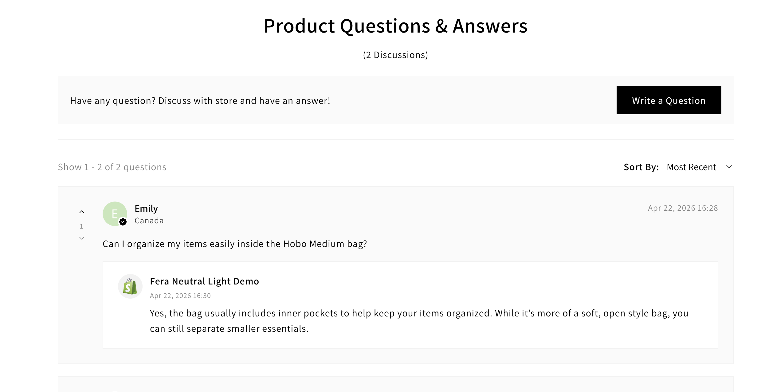 Product Questions & Answers