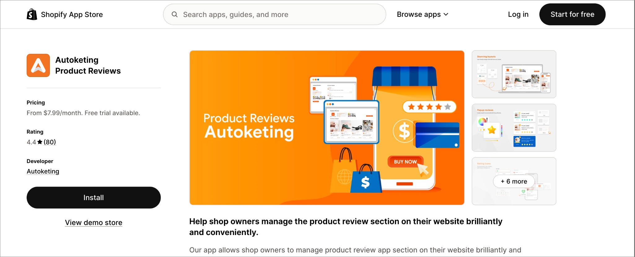 Autoketing Product Reviews - Shopify Autoketing Product Reviews - Shopify