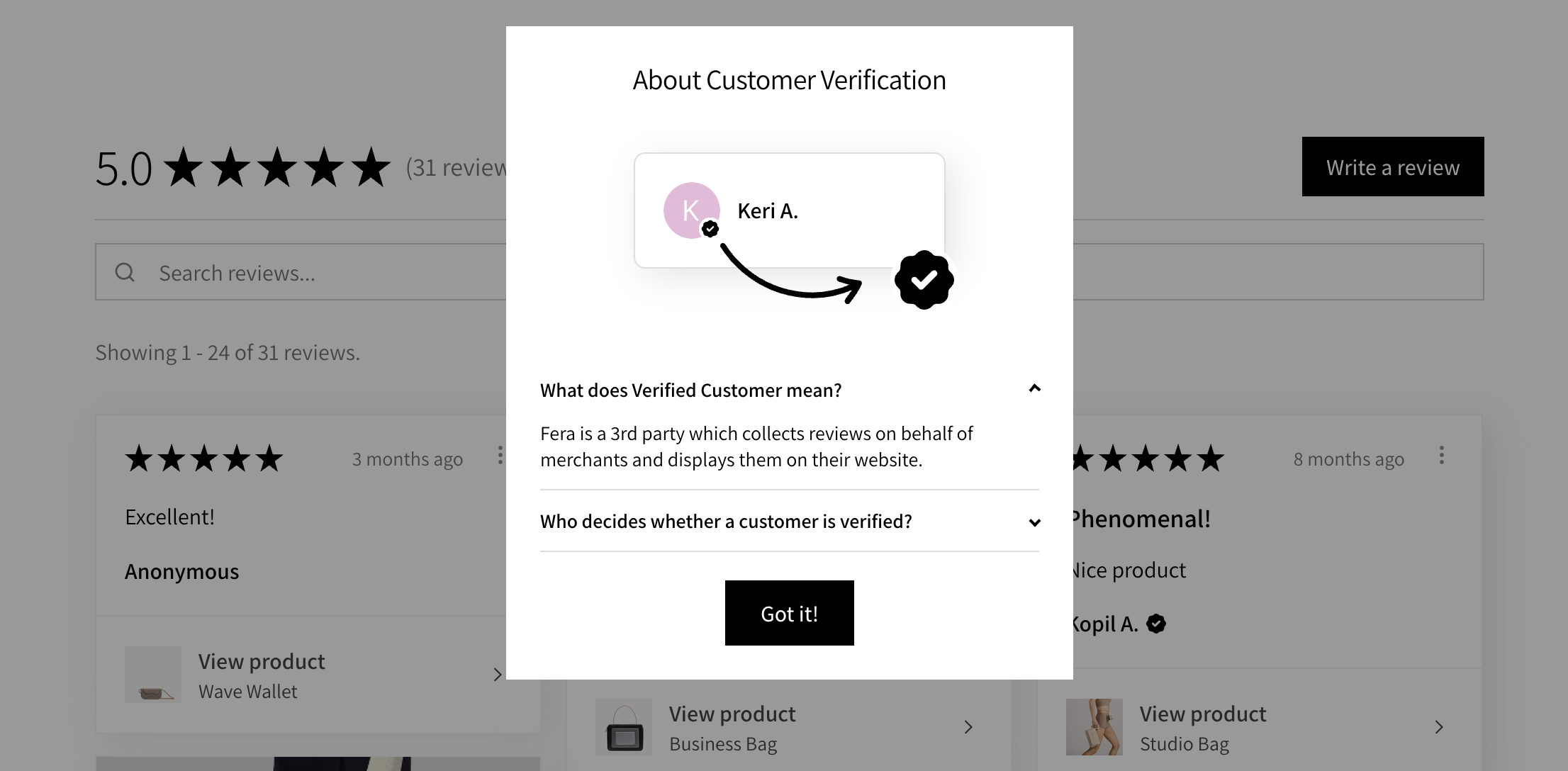  Customer Verification